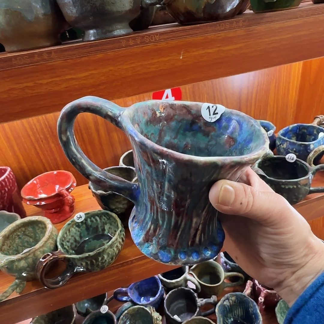 清***影纯手工咖啡杯盘碗