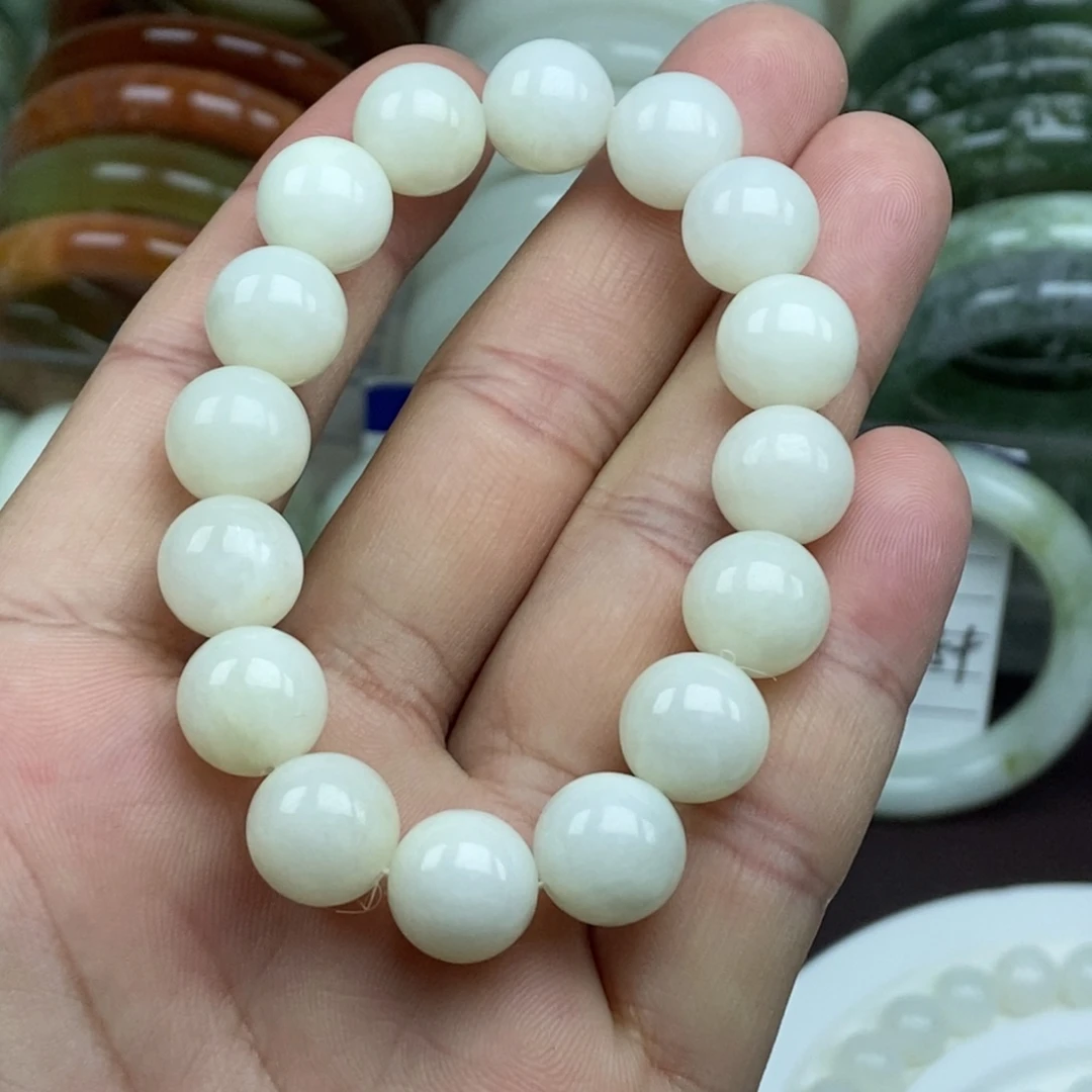 蛇纹石玉未镶嵌手链