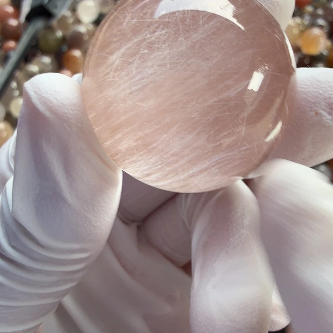 _***μ水晶珠宝半成品未镶嵌兔毛28.8mm定制不退换