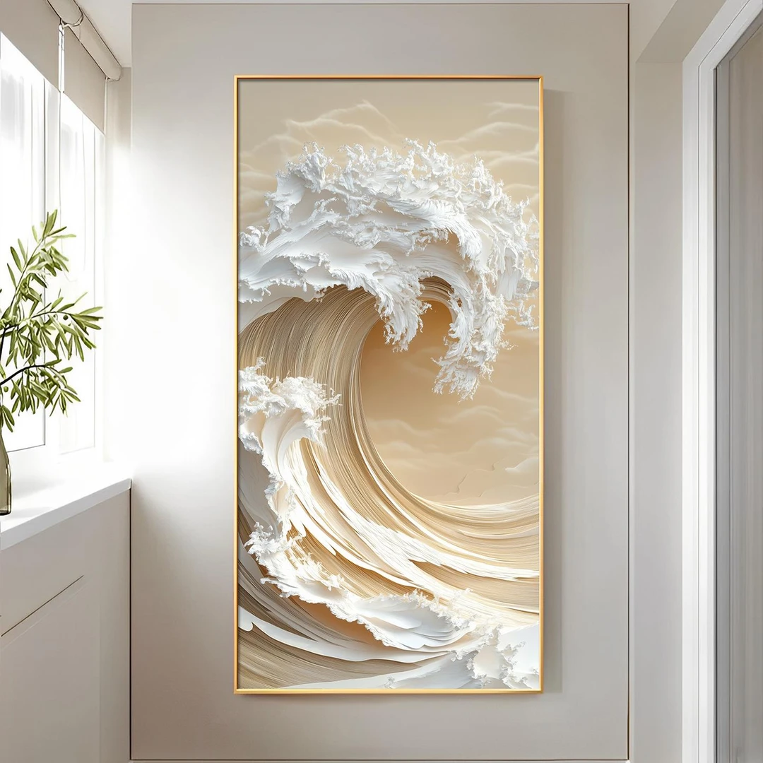 风生水起装饰画高级感走廊过道挂画轻奢大气酒店背景墙画