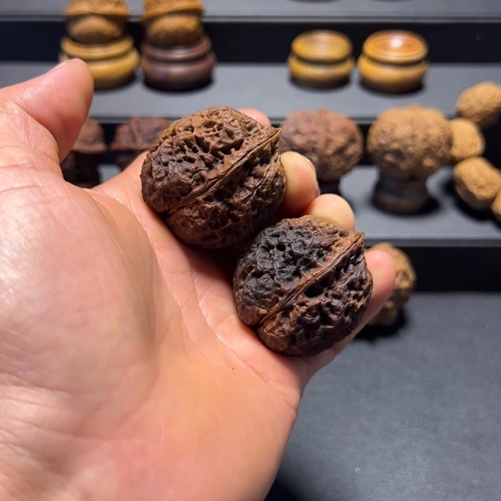 吊坠文玩核桃B蚂蚁纹将军磅39 mm