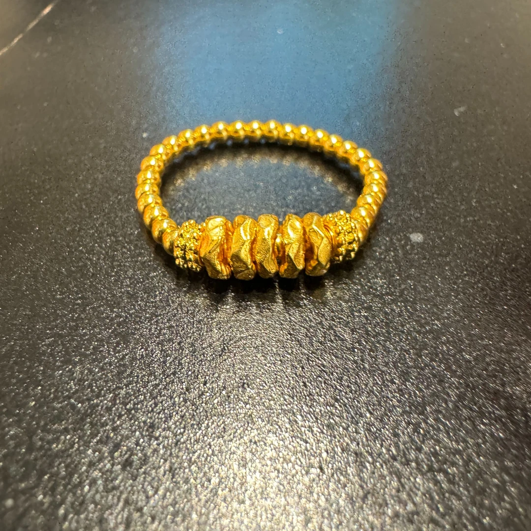 足金小金珠锤纹盘缠碎金精美时尚ZR20020