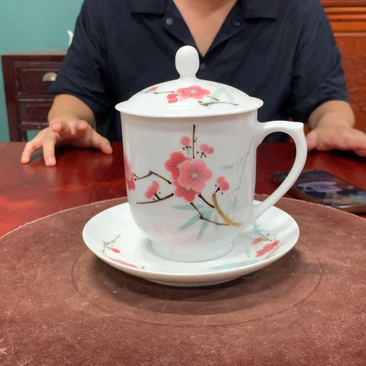 爱*者景德镇陶瓷手绘杯