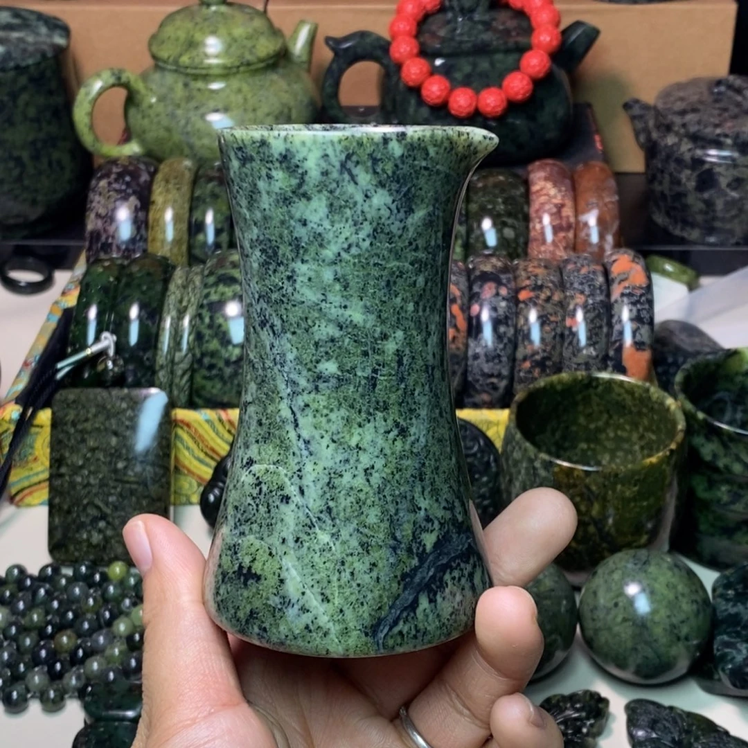 蛇纹石玉未镶嵌项链