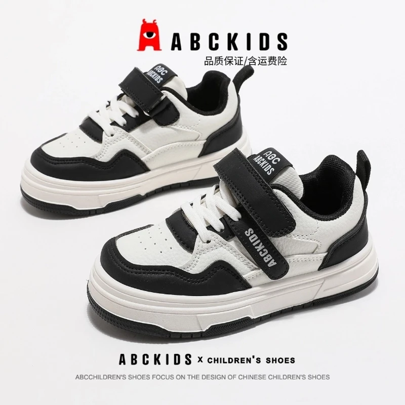 Abckids儿童童鞋2025春季新款男童休闲板鞋都市SY433603605AX