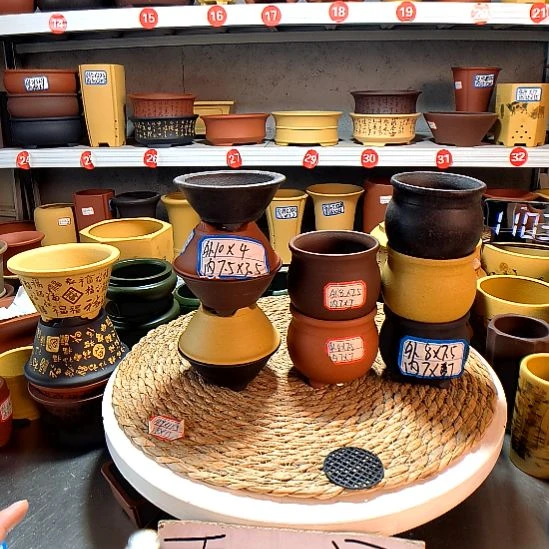 宜兴紫砂花盆13346