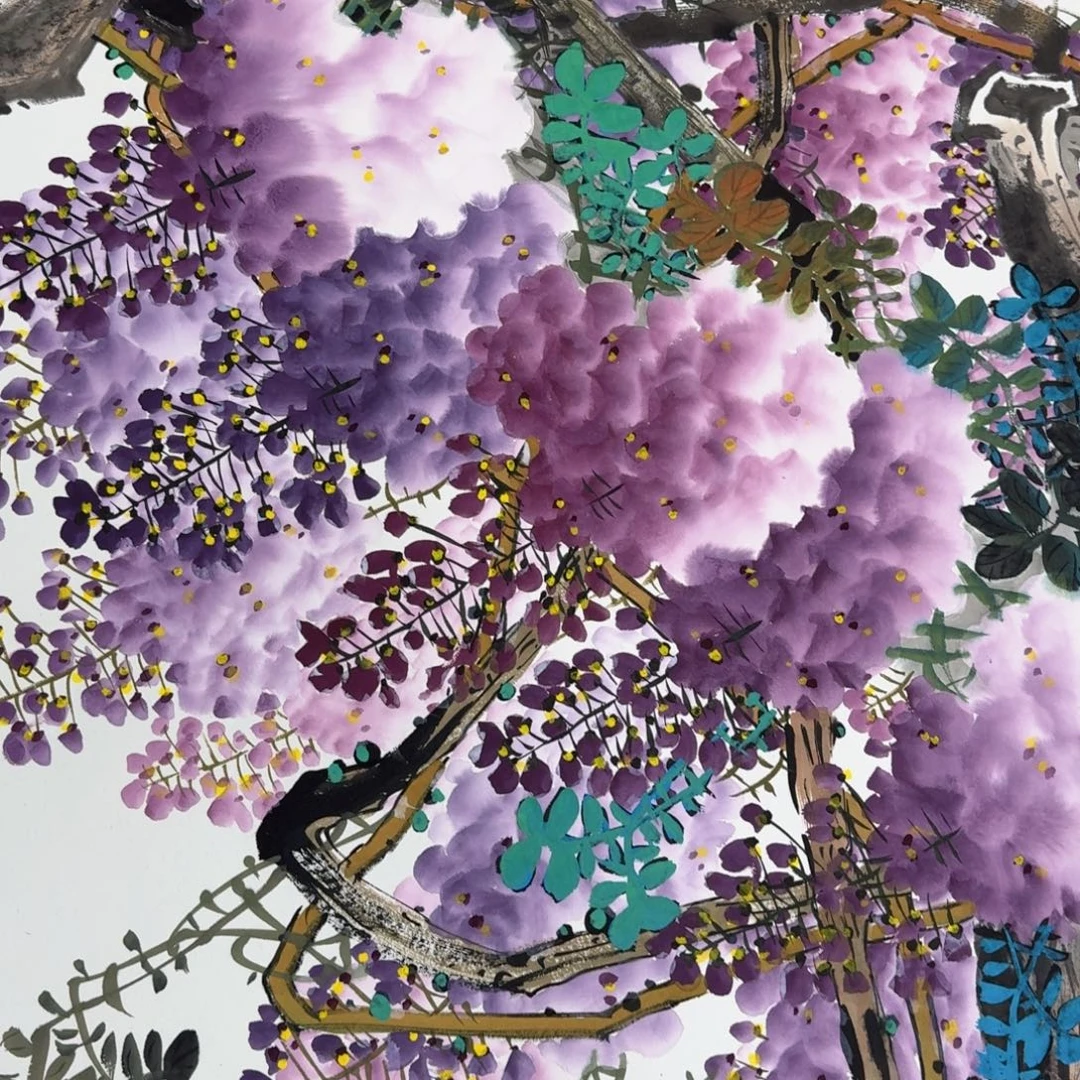 国画国画作品山水花鸟纯手绘