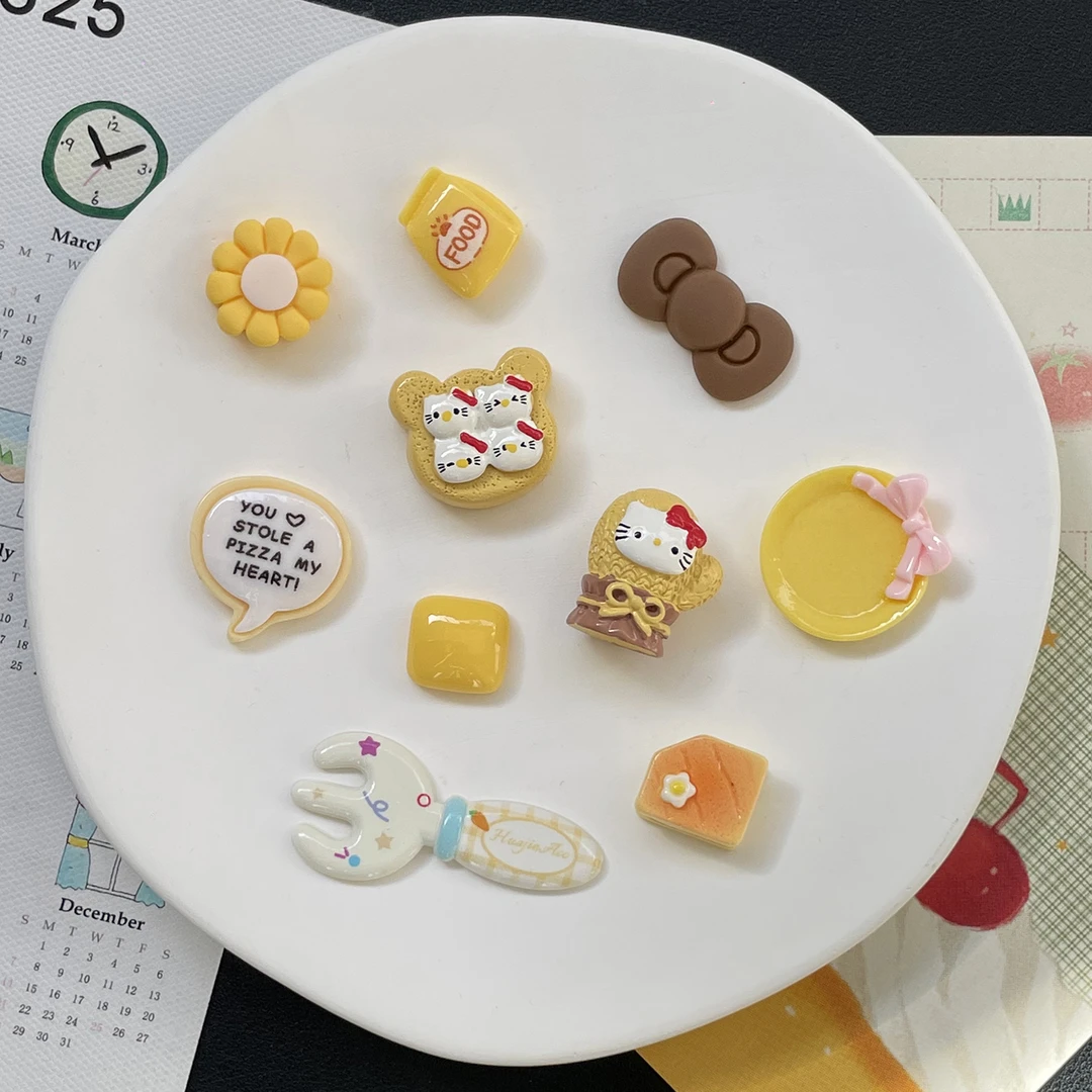 洞洞鞋配饰卡通可爱Kitty猫鞋花适配Crocs高级感装饰百搭鞋扣DIY