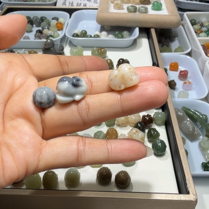 .***文未镶嵌和田玉珠宝半成品