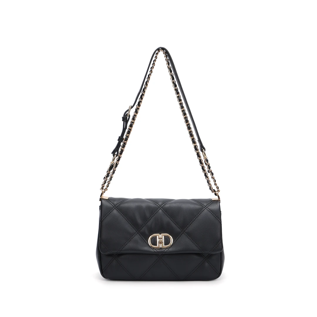 秋冬新款女士单肩包时尚百搭菱格绣线链条包单肩斜挎女包1172