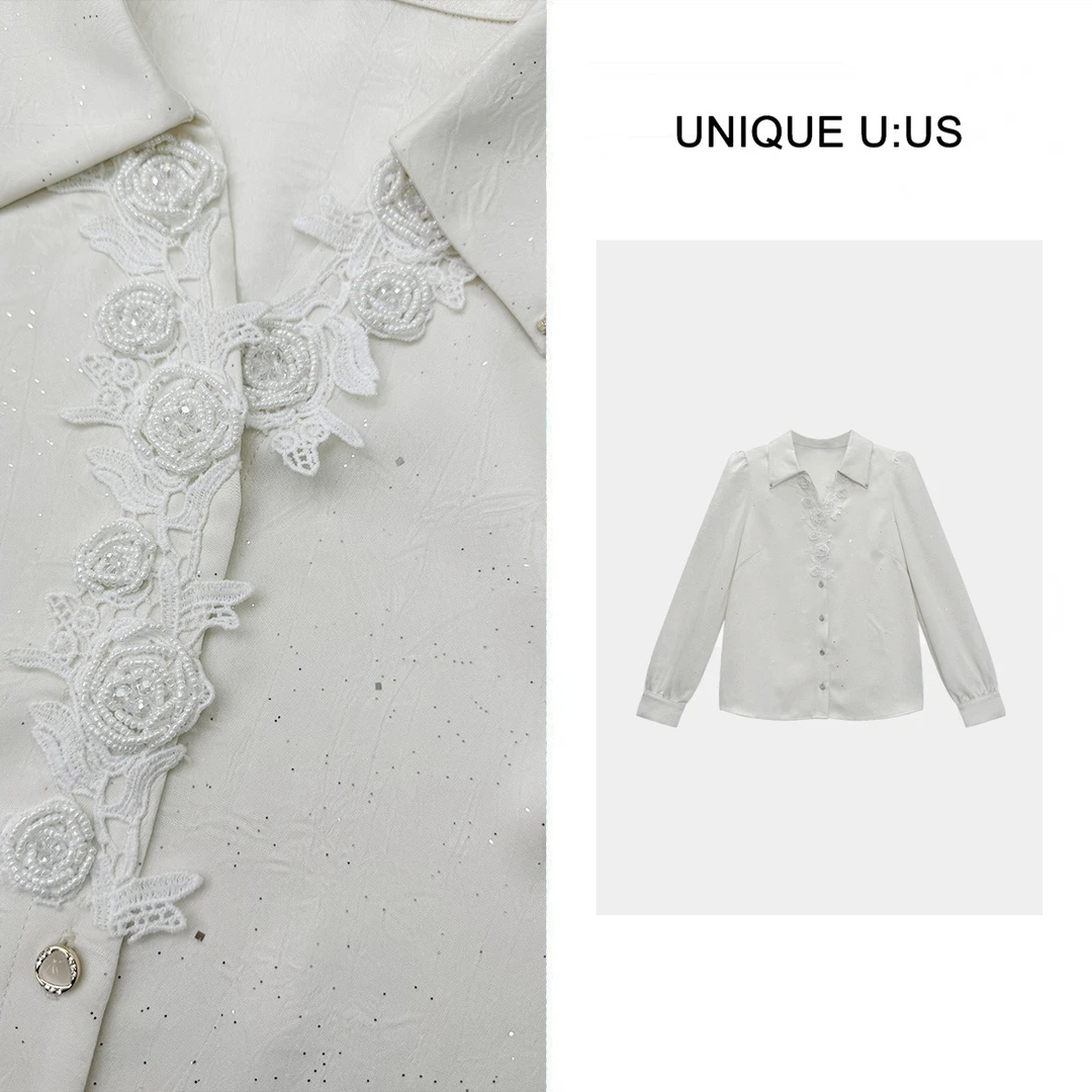 UNIQUE U:US [林雪雪] 春季新品气质设计简约高级女装上衣250262