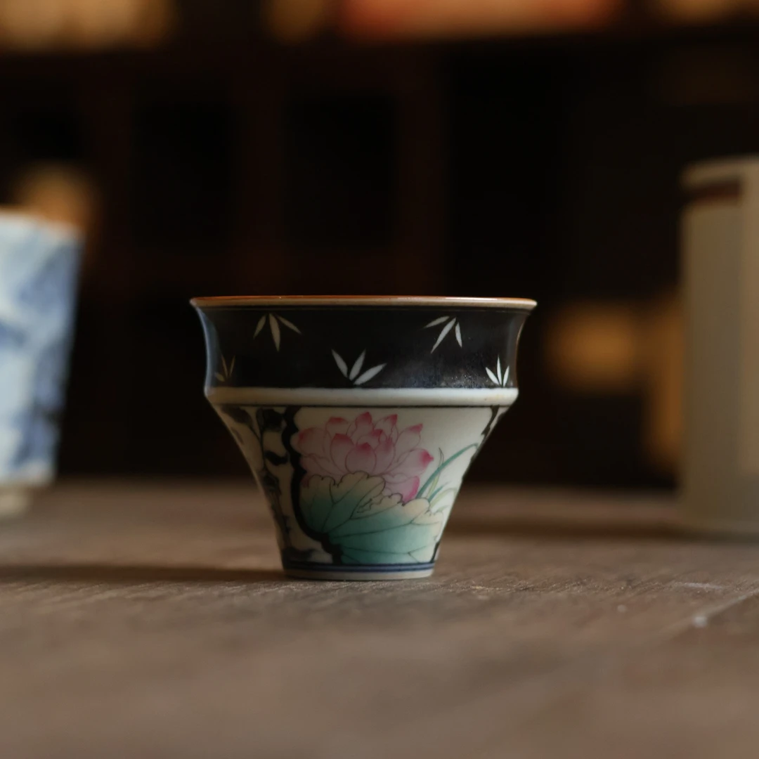 【陶珊居】赏荷茶杯（霖溪0099）