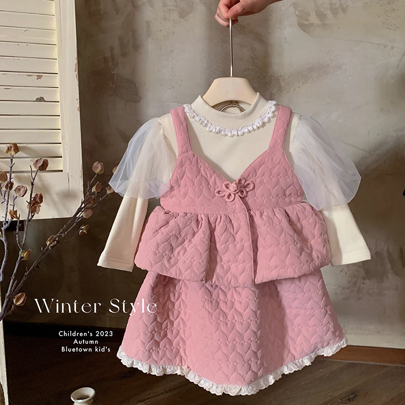 【本妈】“半听曲”加厚吊带裙子套装AW021 39'9