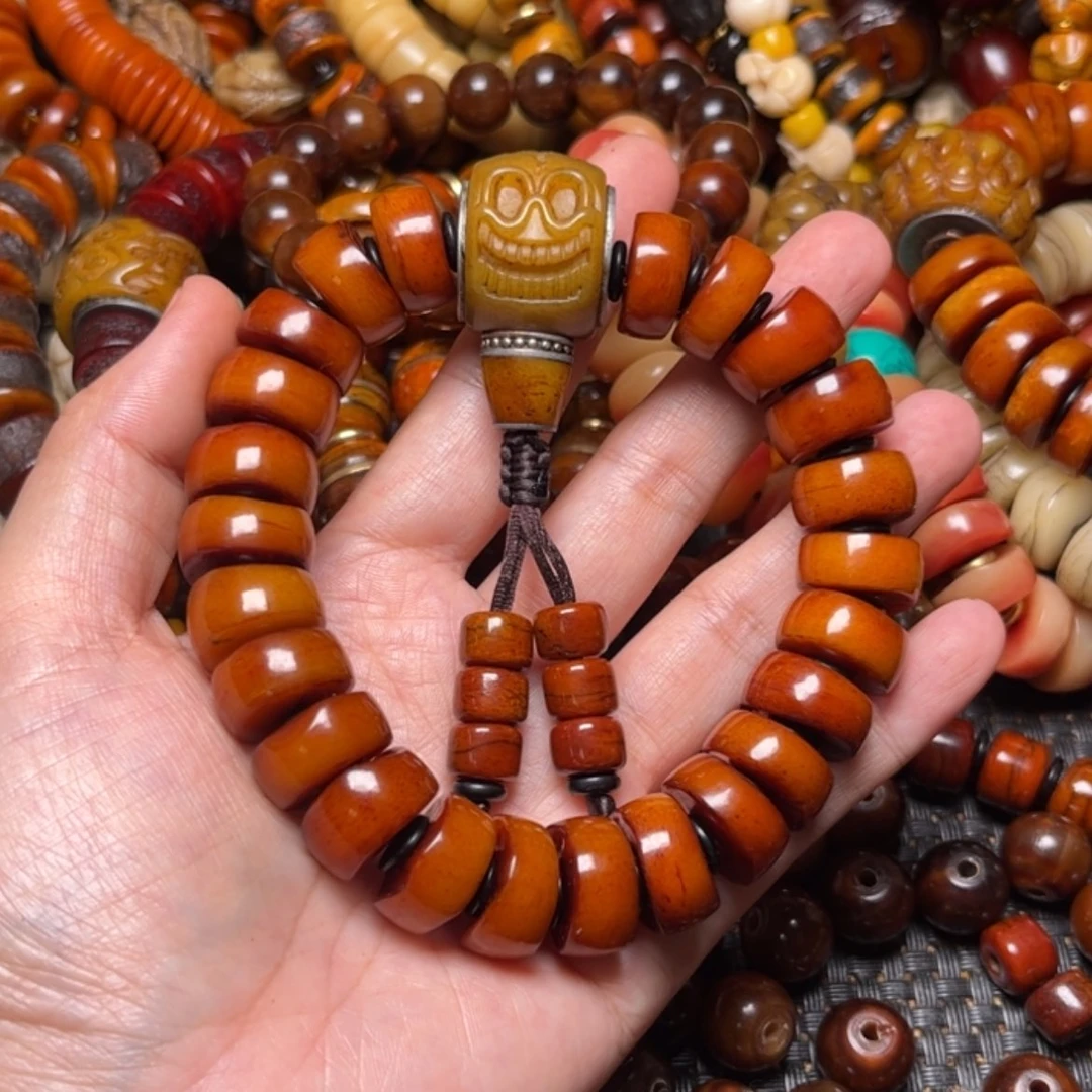 【闪购商品】牛骨手串/手链用****9牛骨不规则切16×24颗➕阿呆三通