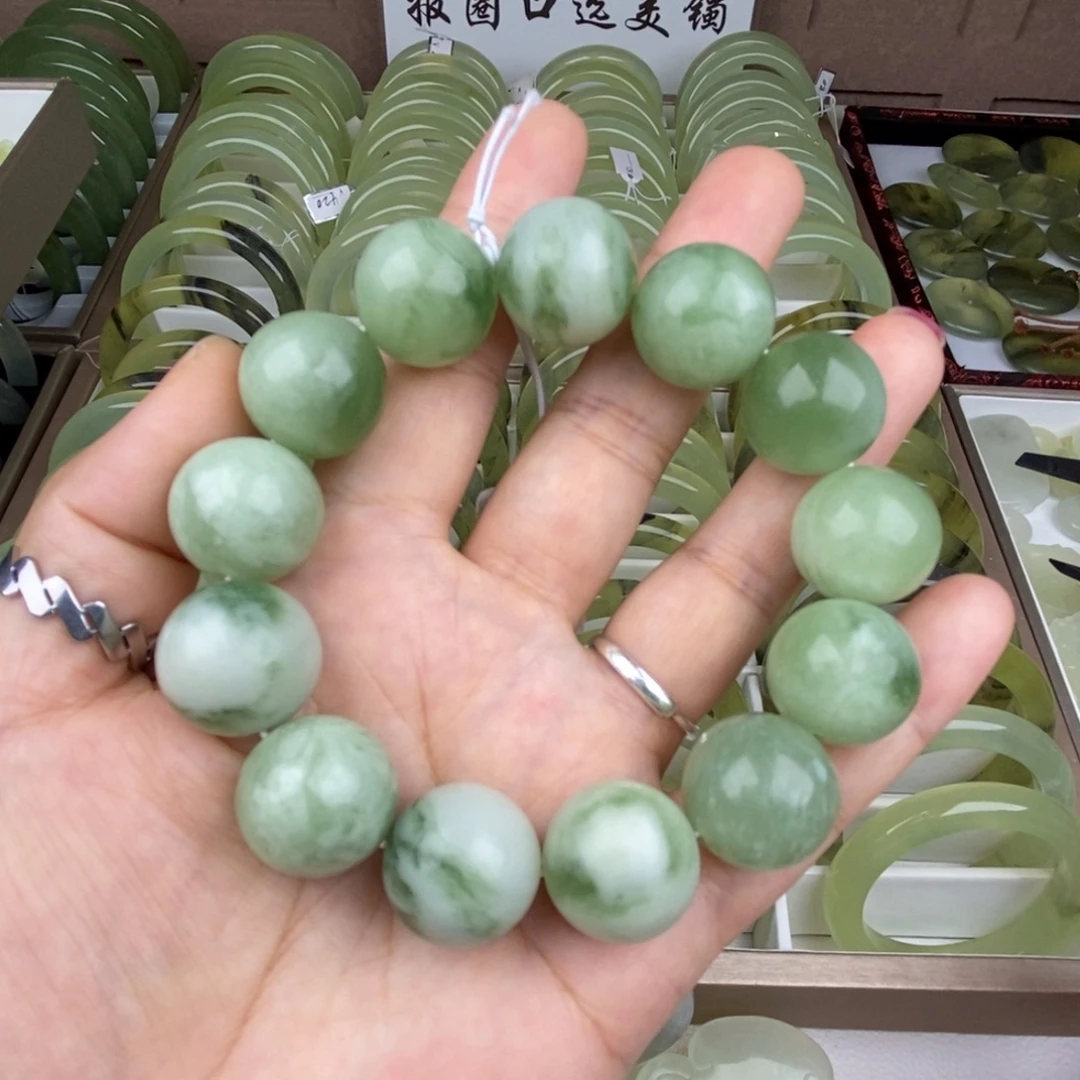蛇纹石玉未镶嵌手链