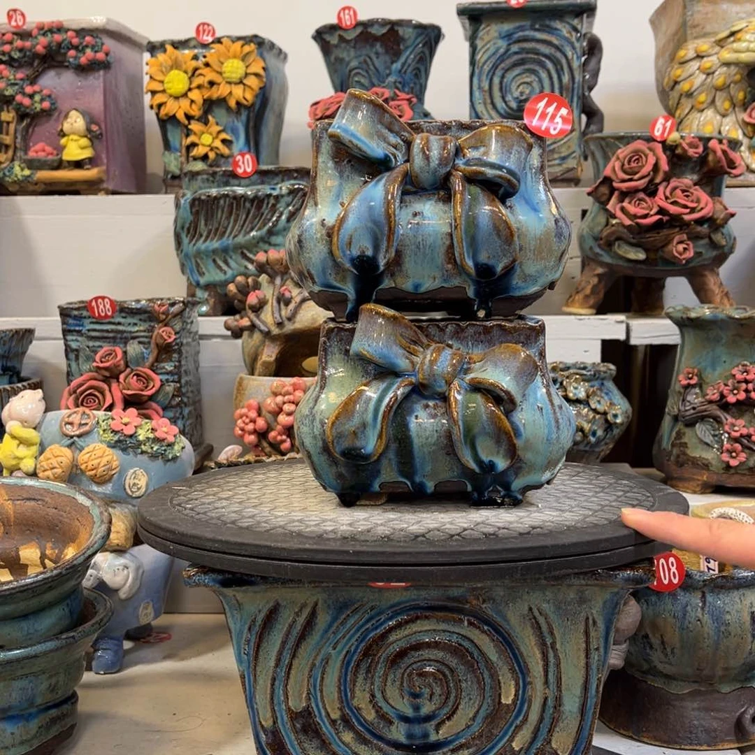 陶瓷微瑕115 号陶然花盆