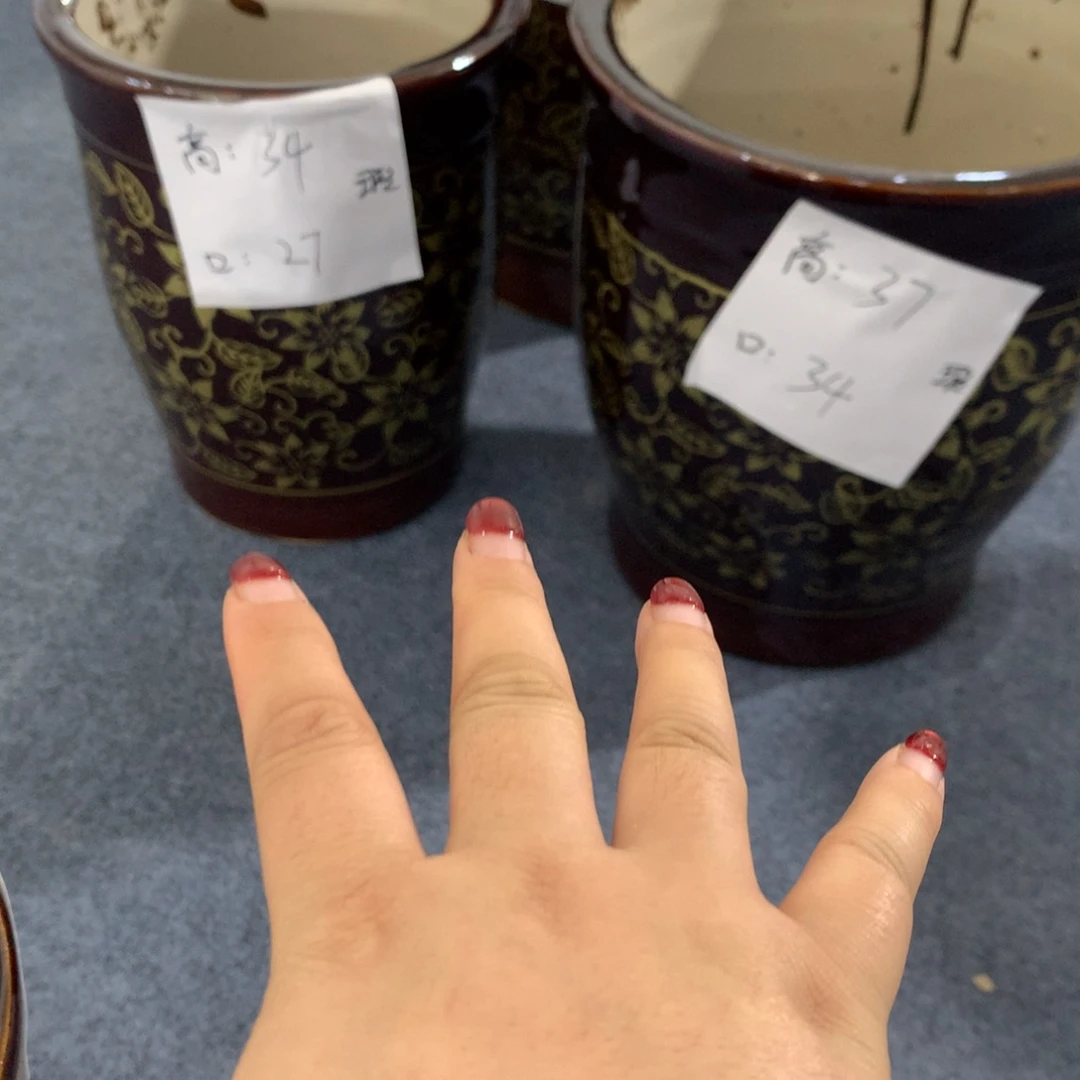 高温陶瓷花盆微瑕