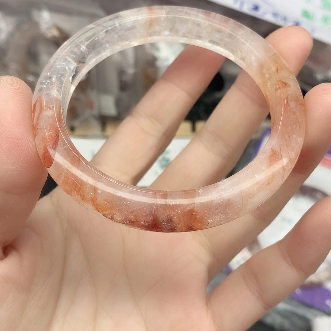 水晶手镯未镶嵌44（5556:：；）