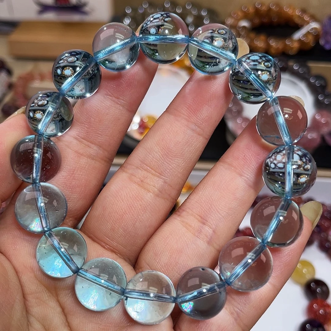 未镶嵌托帕石手链蓝托帕