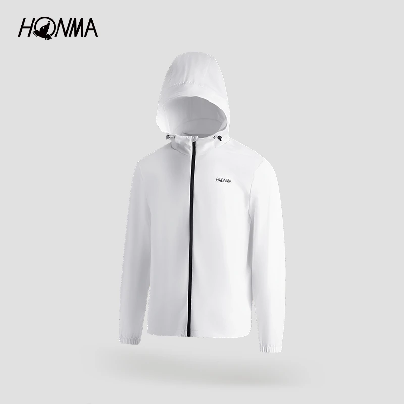 【专业高尔夫】HONMA男士外套防泼水弹力丝滑连帽HMLC302K301