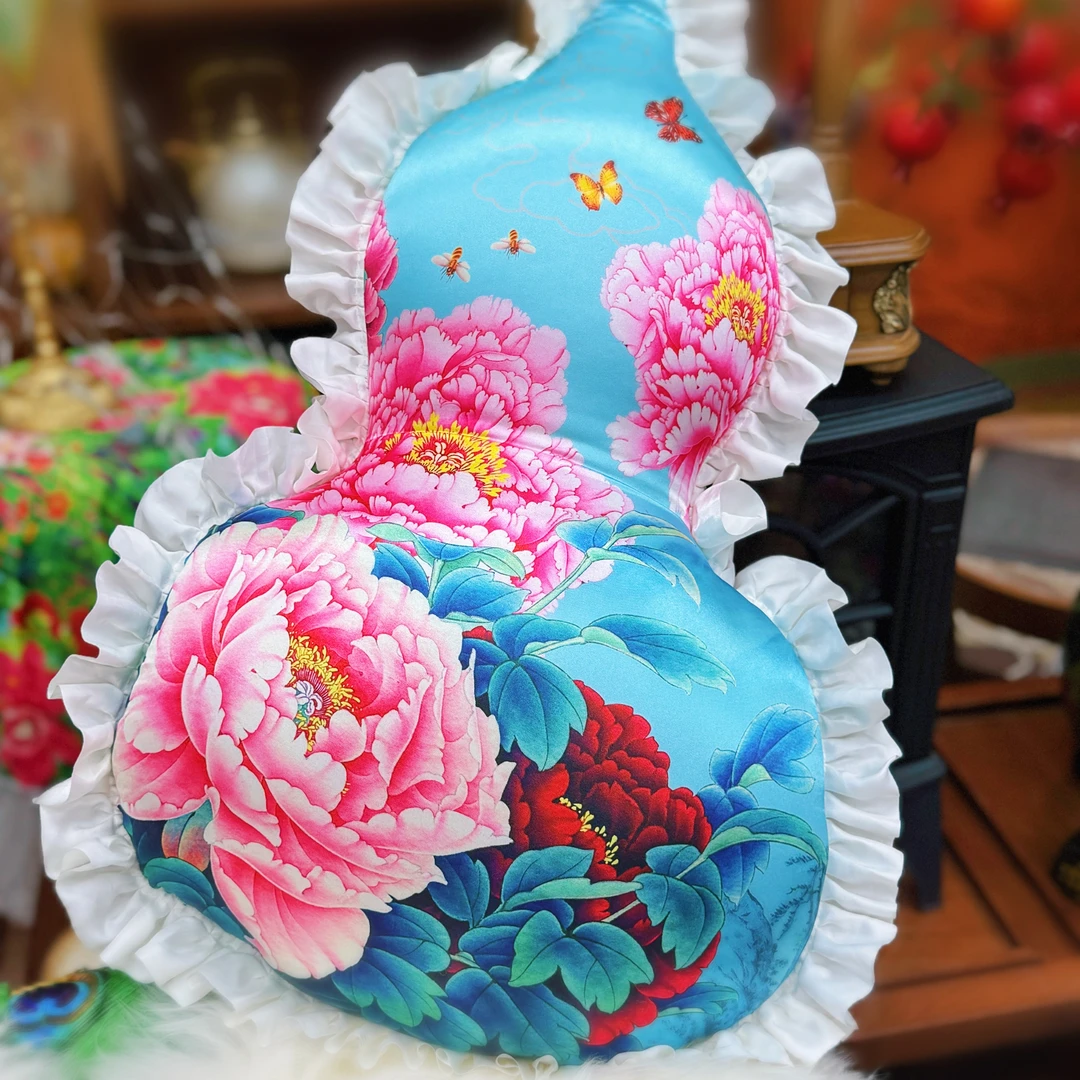 轻奢葫芦抱枕沙发床头客厅靠垫护腰女生睡觉专用高级靠枕