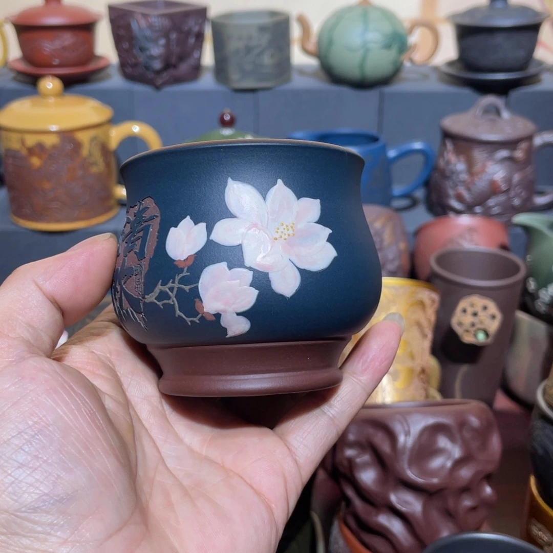 原矿紫砂手工主人杯