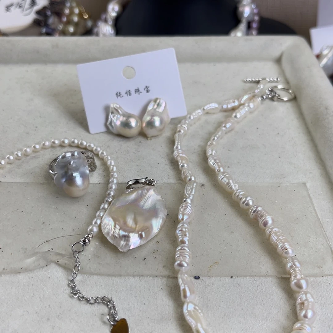 淡水珍珠未镶嵌套链h*h【纯恬】