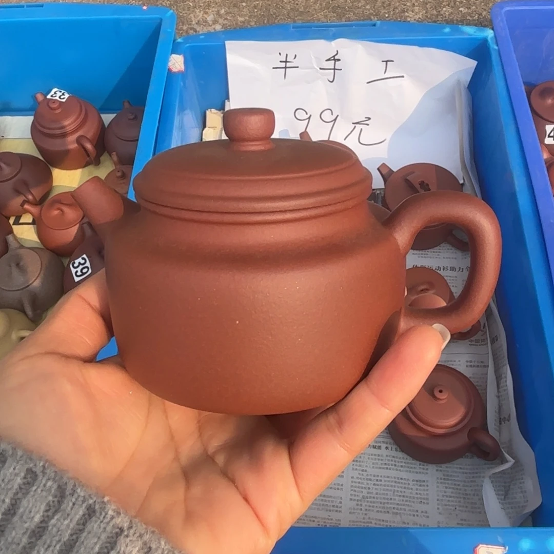 李***Z茶壶紫砂紫泥德钟150cc微瑕