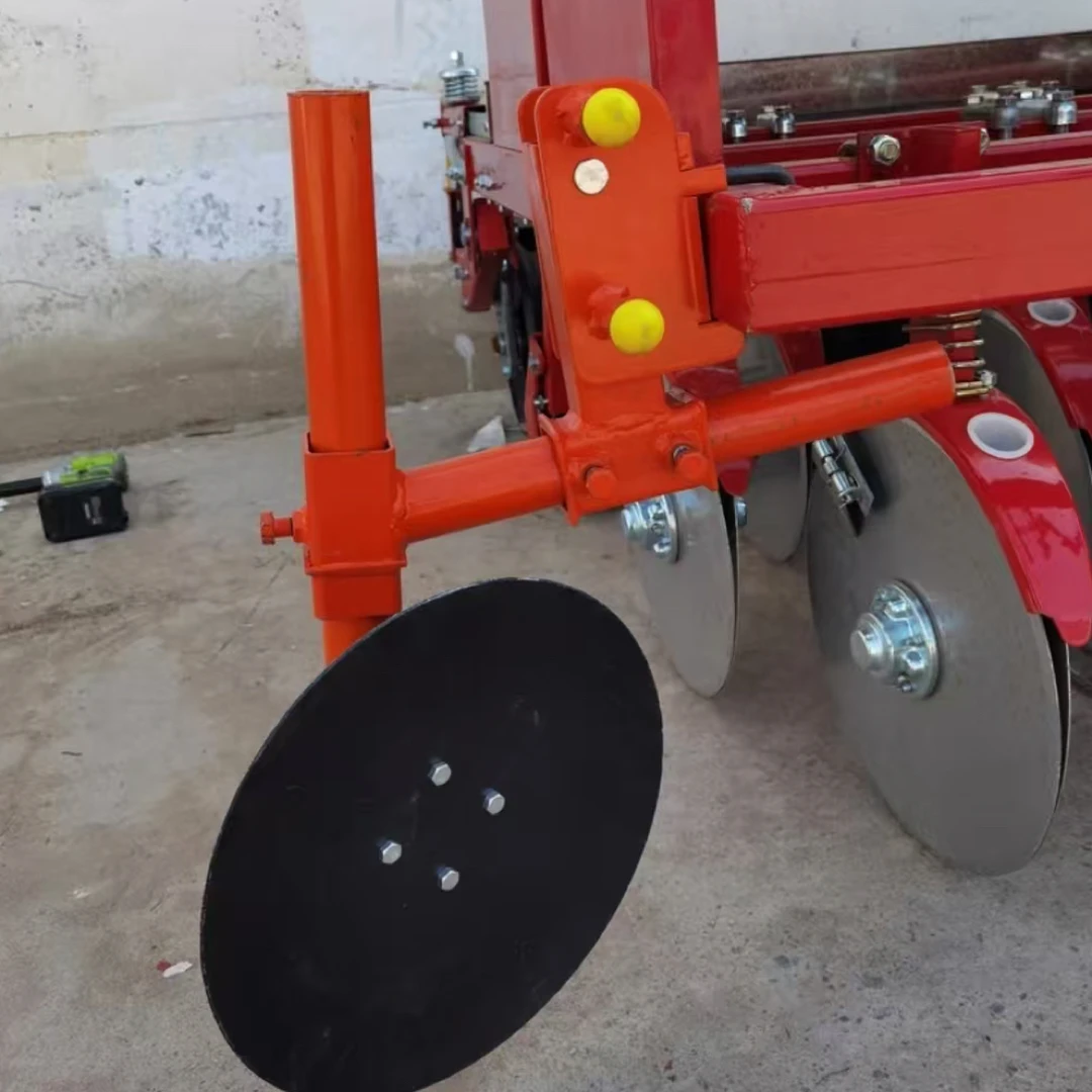 加厚型圆盘小麦播种机扶梗器折叠回土器加长七字架