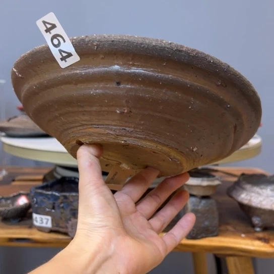 林子手工柴烧花盆