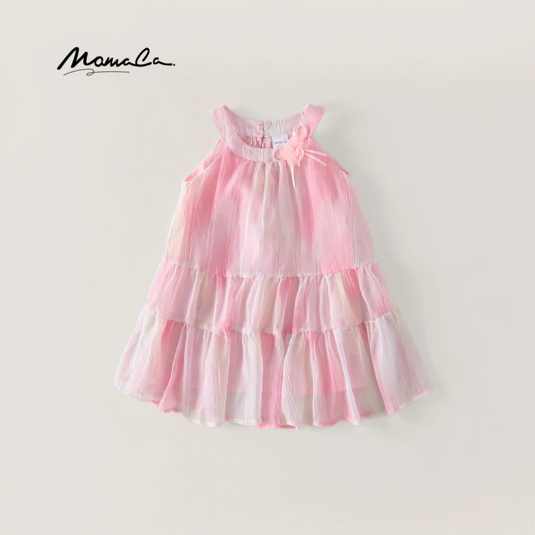 MOMOCO夏款女童甜美公主纱裙连衣公主裙77630470010