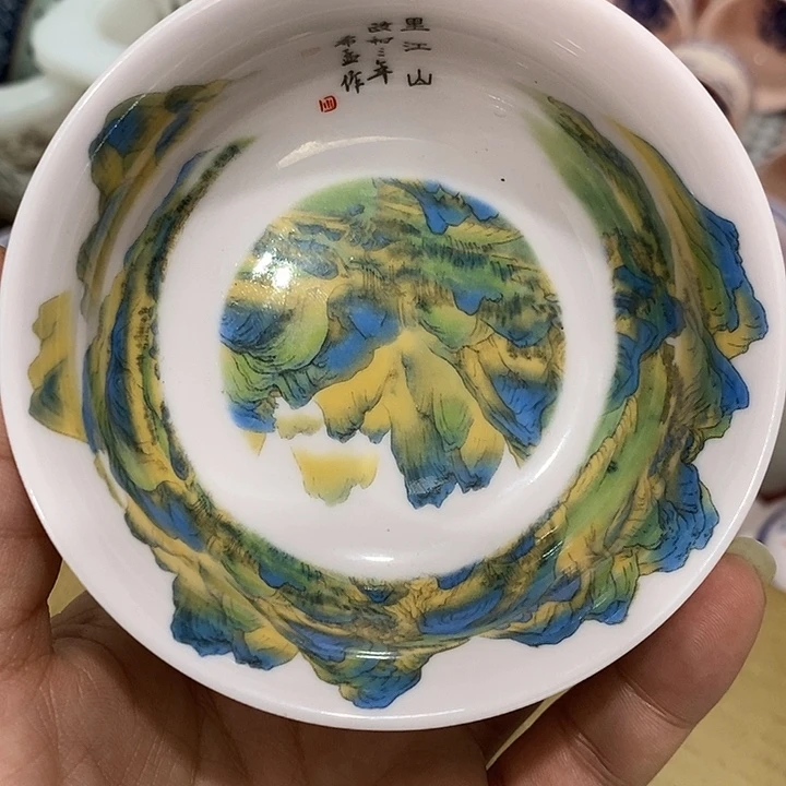 陶摆件景德镇陶瓷主人杯134555