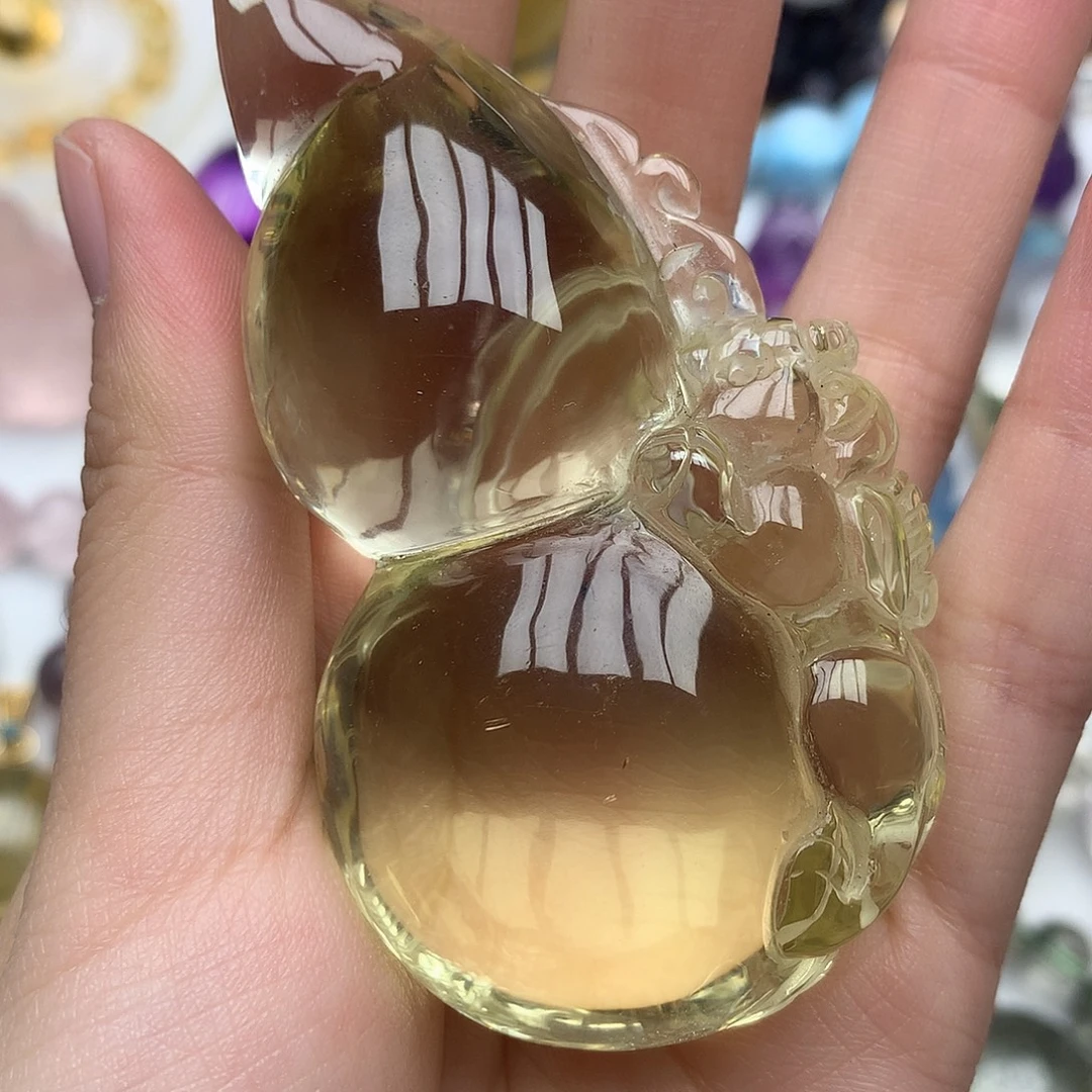 水晶珠宝半成品未镶嵌手把件