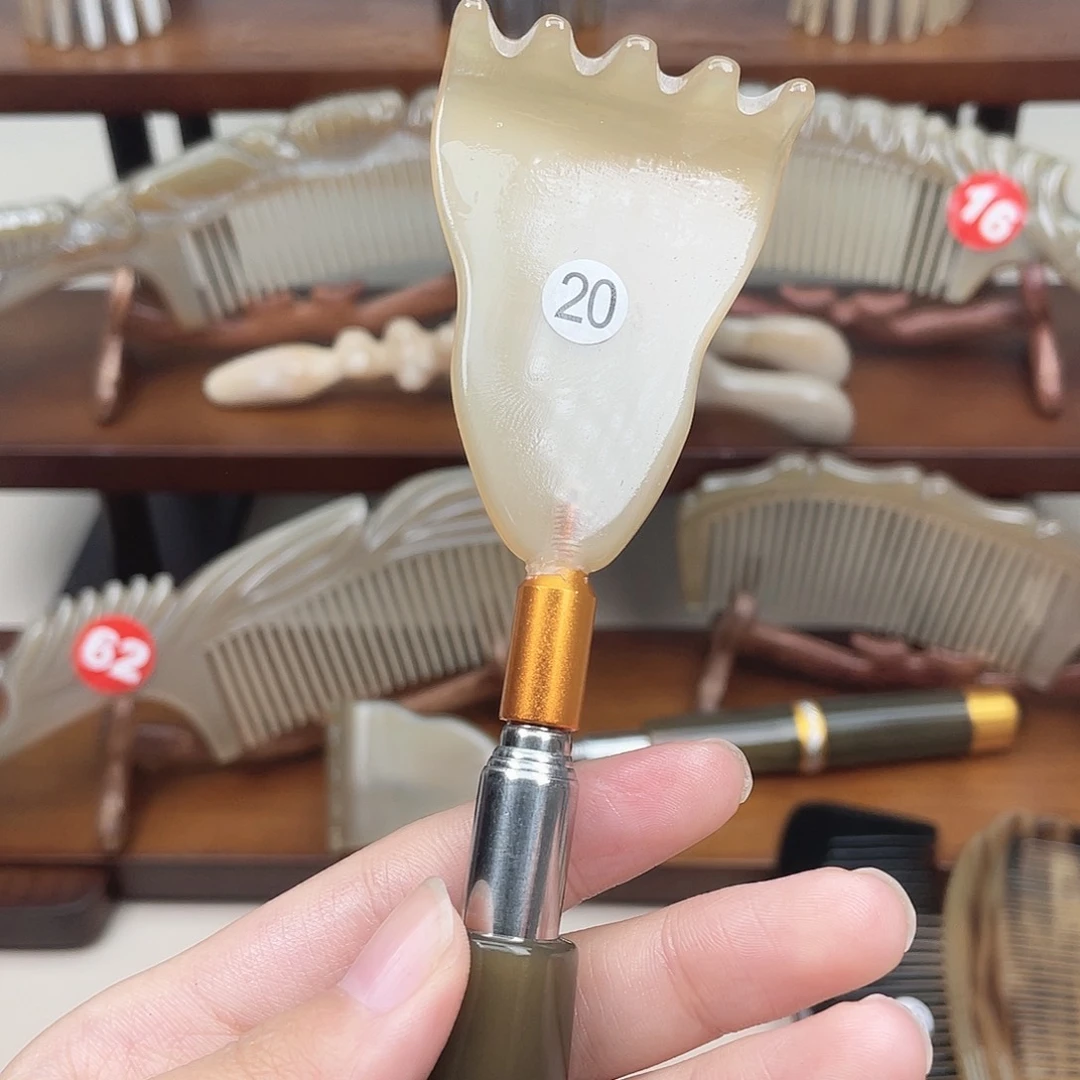 纯手工制作的牛角梳20和**雨