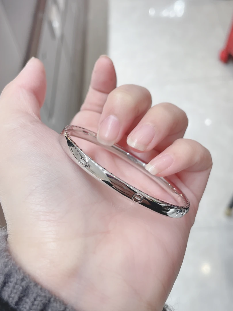 铂金pt950手镯17.58克55圈口贵妃手镯