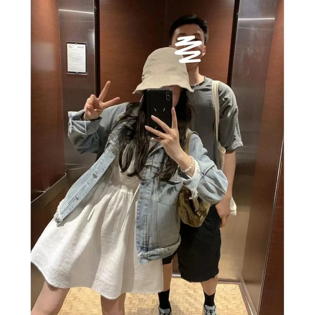 W00478夏季新款小白裙系带法式显瘦连衣裙女