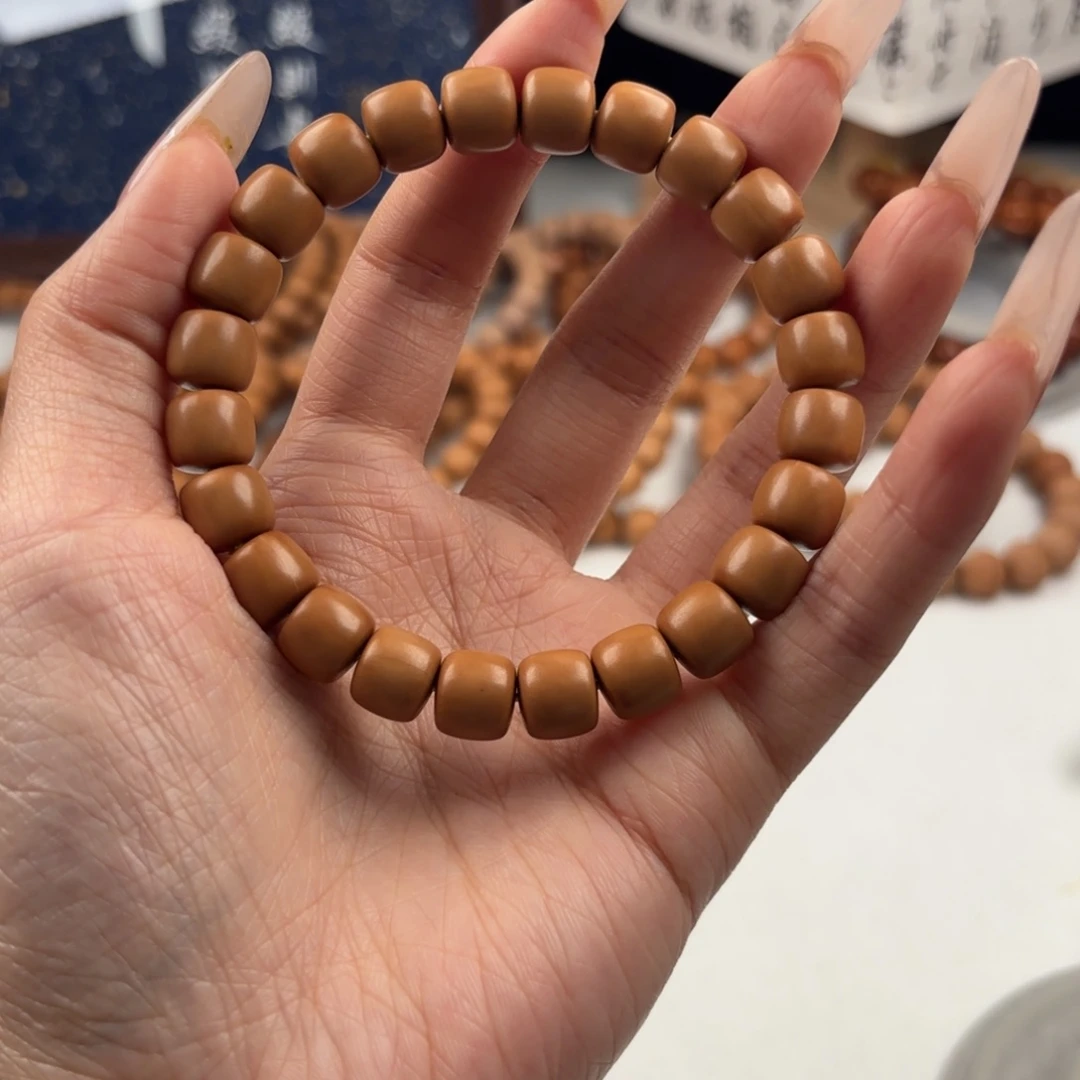 猴头核桃手串微瑕走色黑点道珠9+