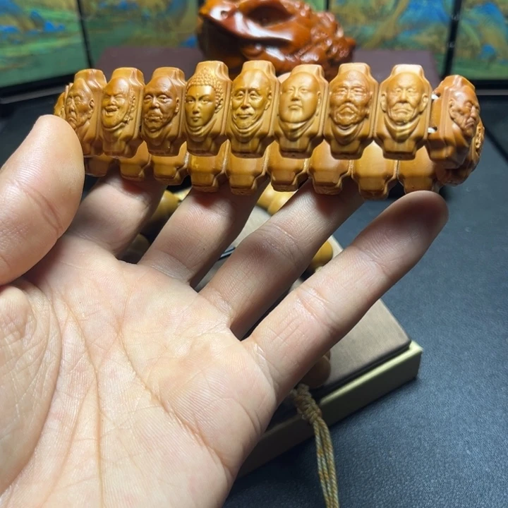 手串/手链橄榄核橄榄核雕罗汉手牌