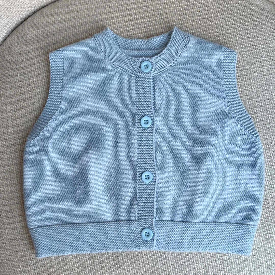 【针织开衫马甲 小乐妈咪】宝宝春秋装儿童婴儿无袖上衣马甲背心B21