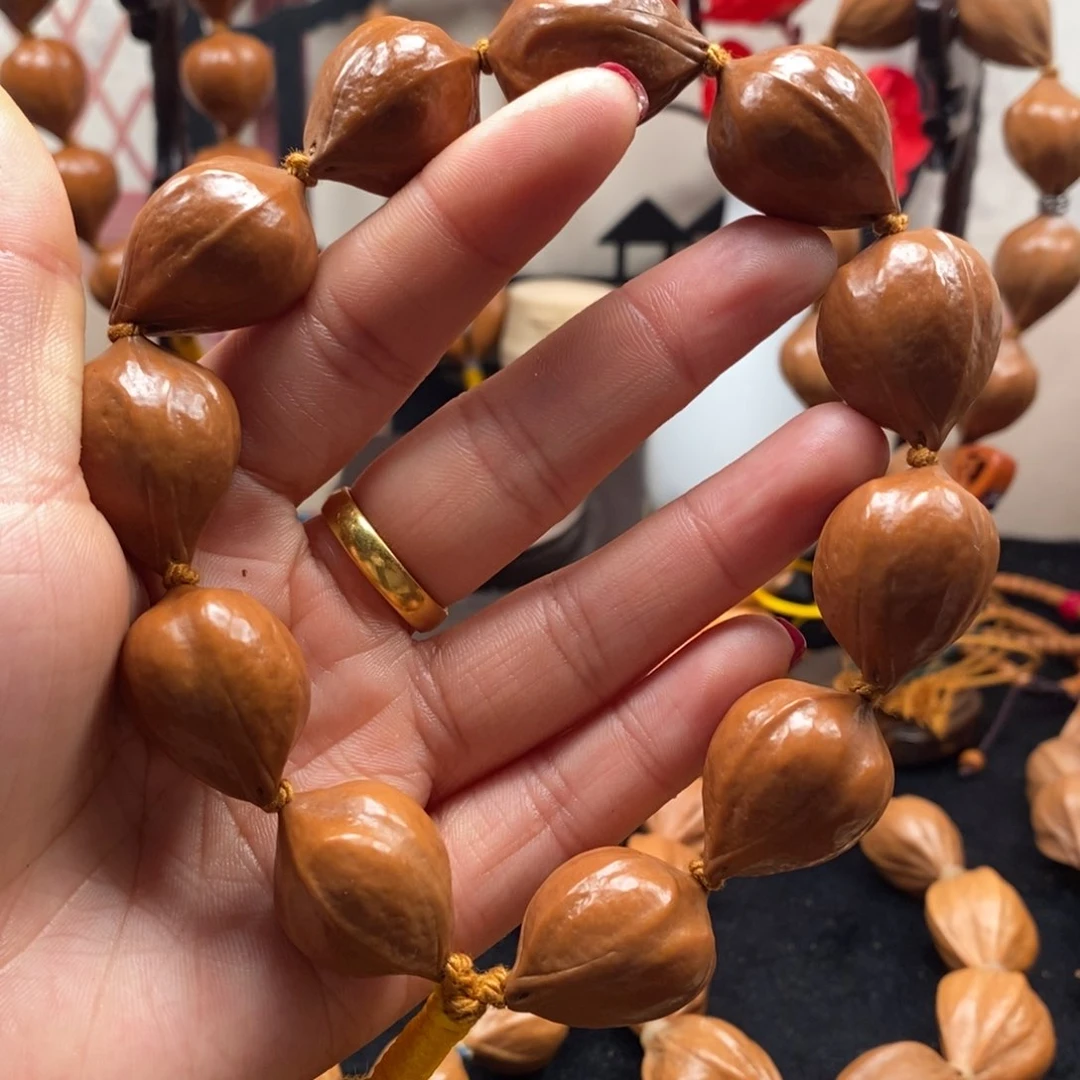 橄榄核手串/手链鸡血红2.0