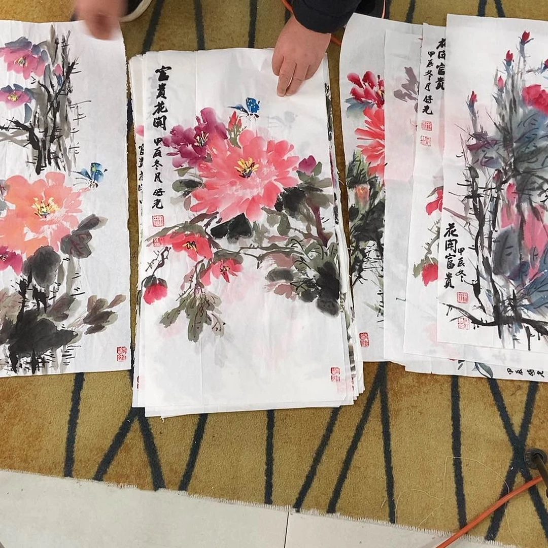 国画佛*先红手绘作品欣赏33.66