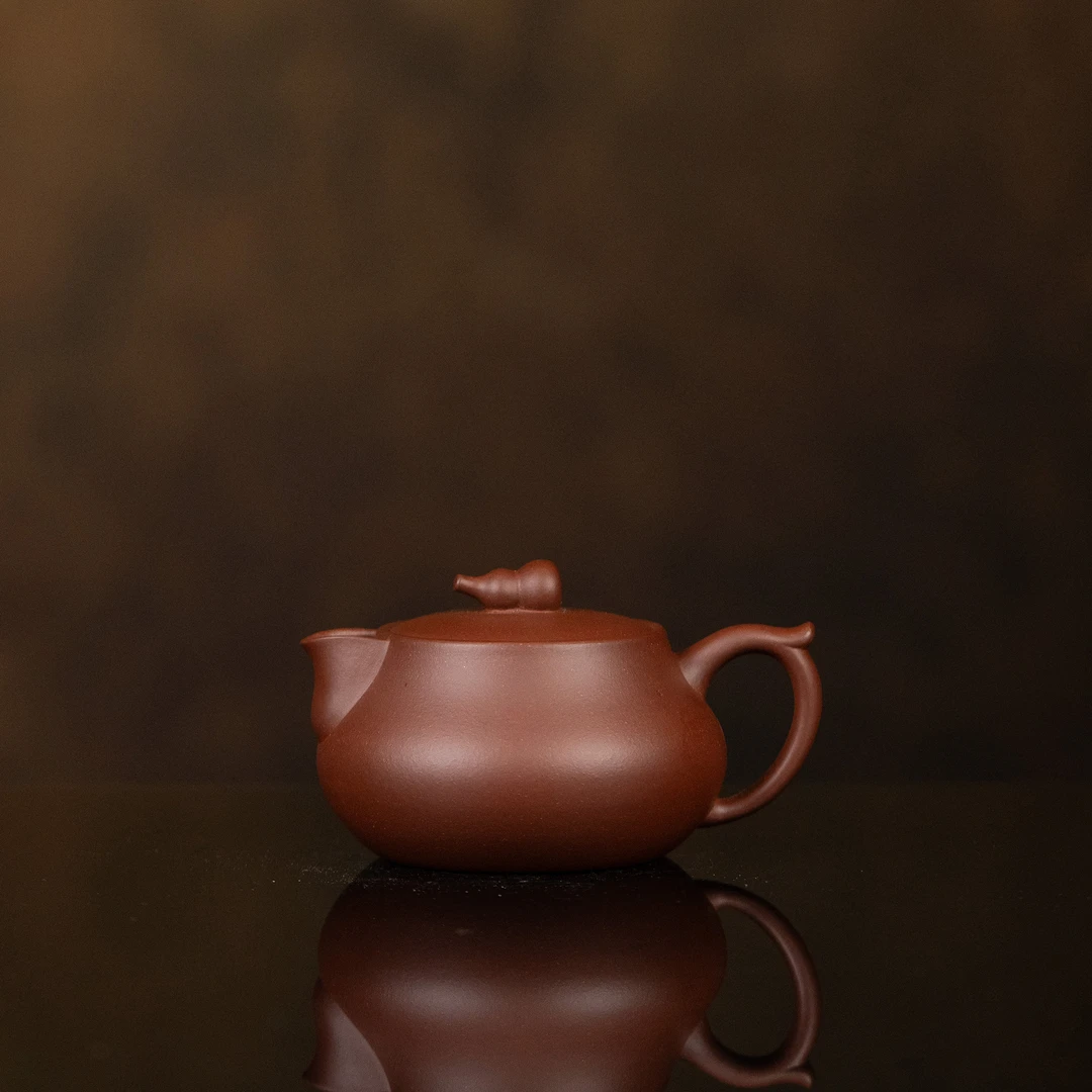 【利贞l葫芦】原矿紫泥约160cc手工制宜兴紫砂壶JYT