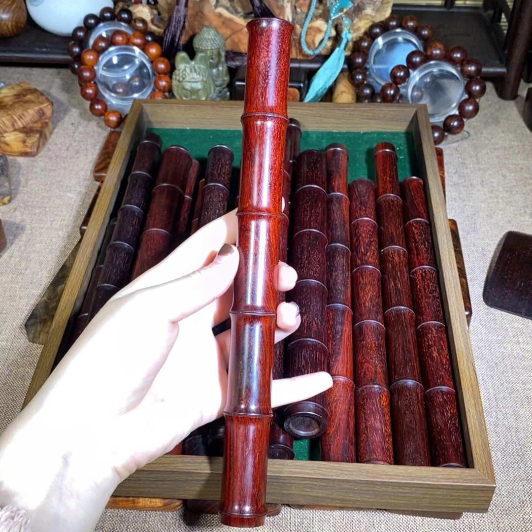 尘***陌端景台紫檀木类印度小叶紫檀香筒