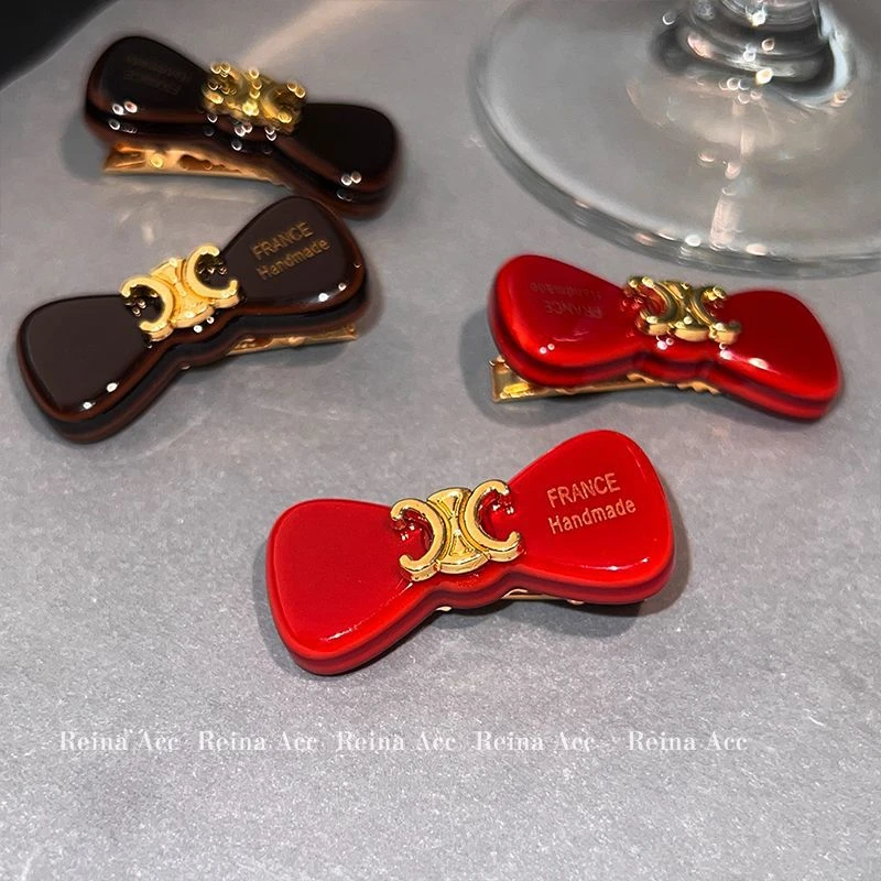 红色新年 发卡发夹气质网红