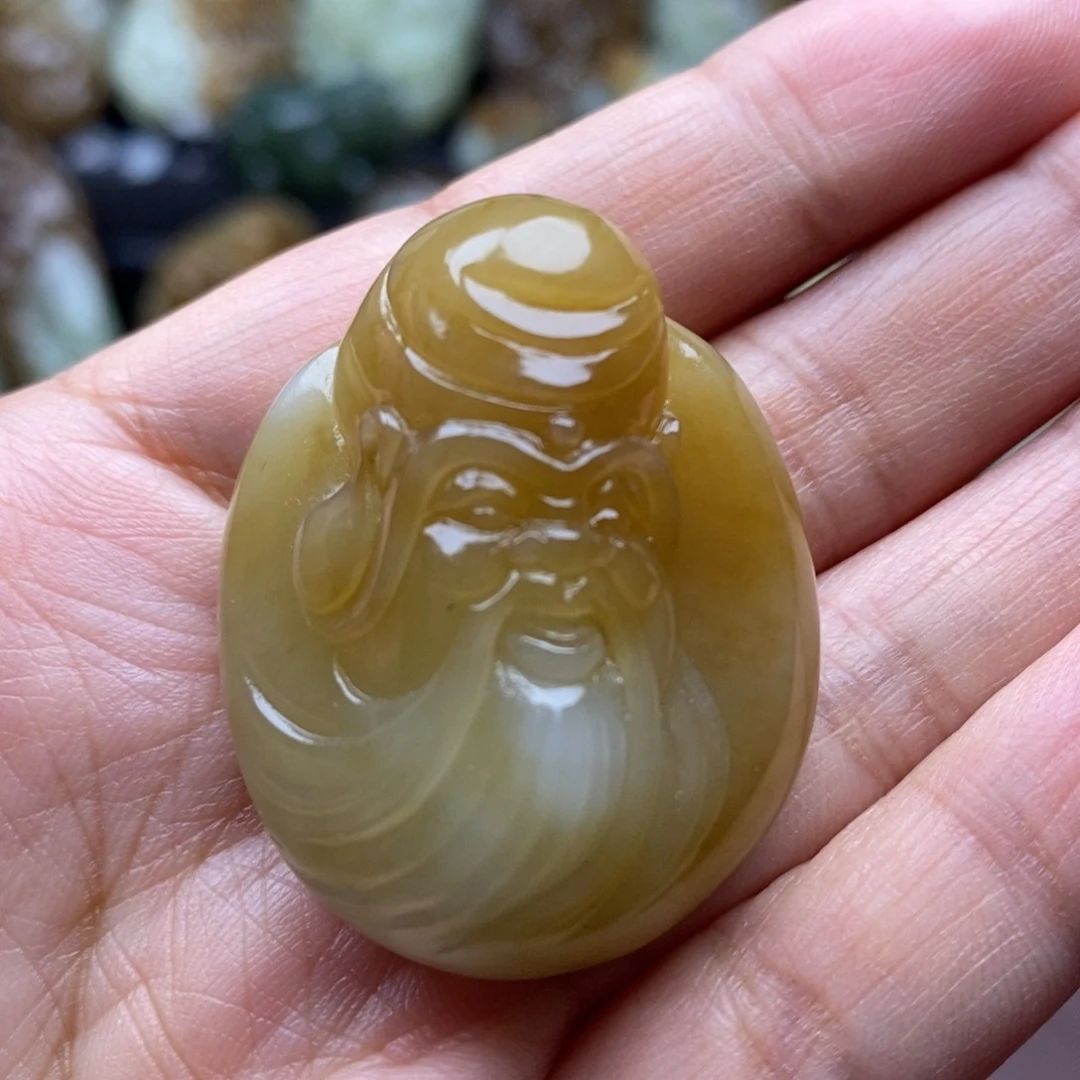 吊坠(不含链)未镶嵌和田玉（糖玉）