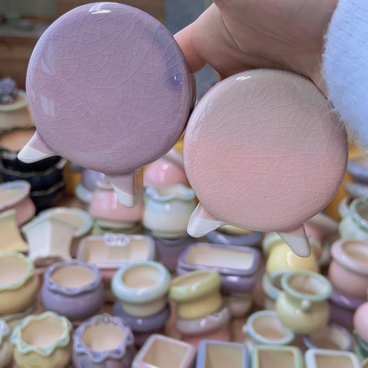 红陶陶瓷花盆当场满12包邮