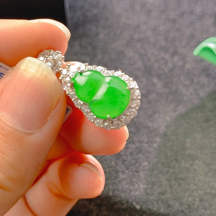 【闪购商品】翡翠银S925镶嵌颈饰翡翠