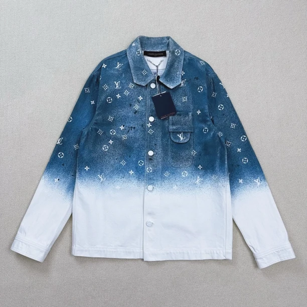 未使用 LouisVuitton/路易威登 星空老花牛仔外套/XS码/WL1813