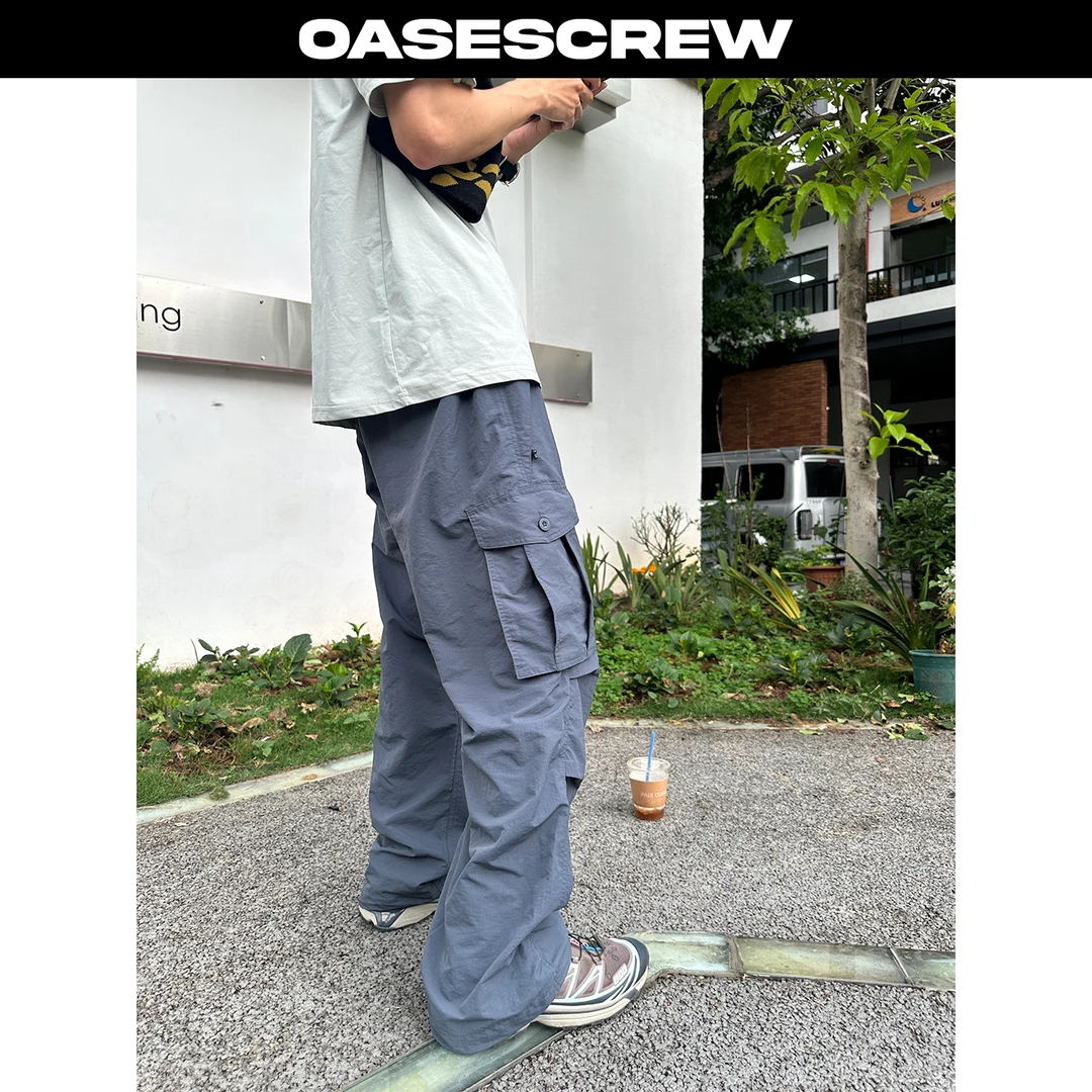 OASESCREW加长防水催眠速干机能2025大口袋cargo工装裤裤子男款
