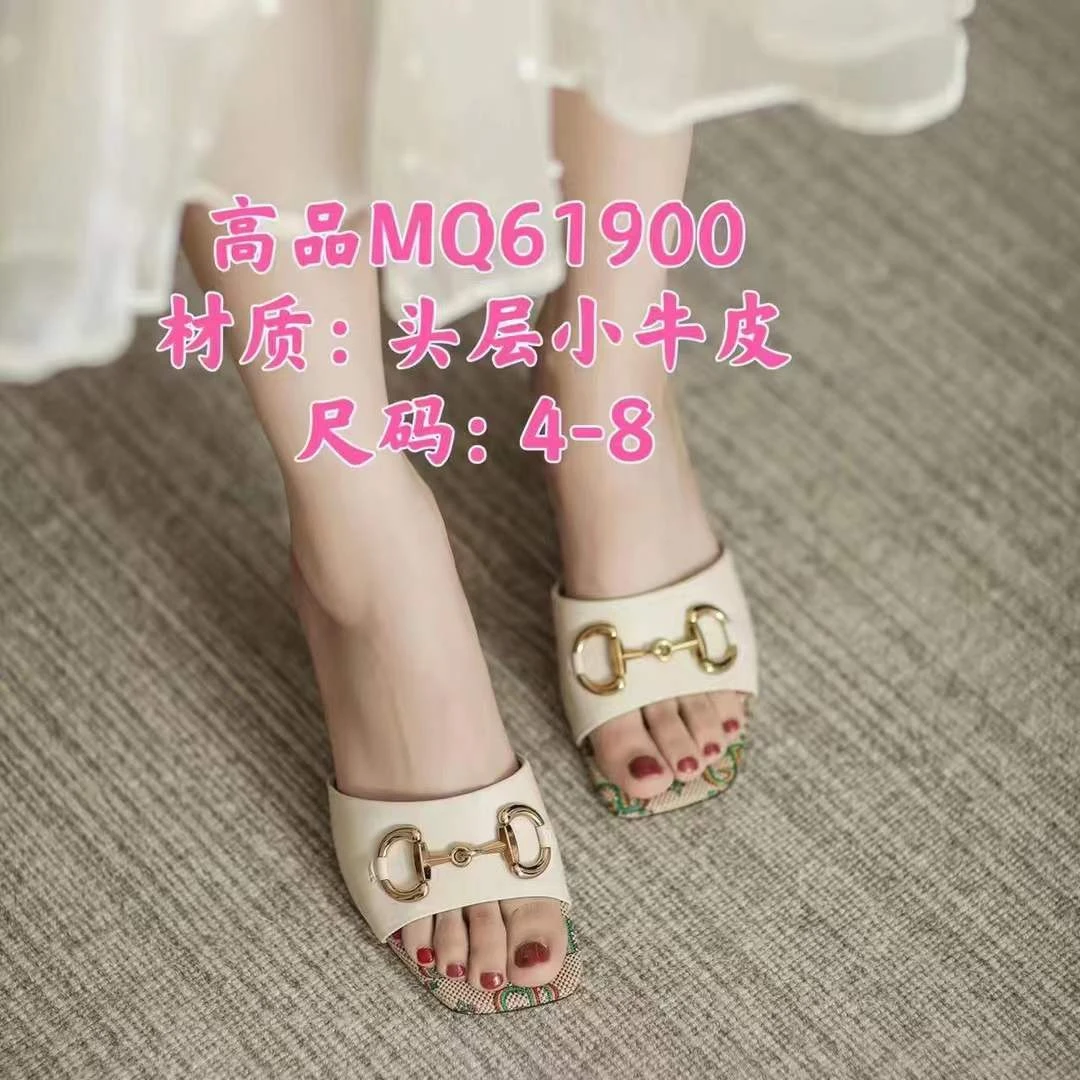 专柜正品61900时尚百搭女士夏季软皮外穿防滑高跟
